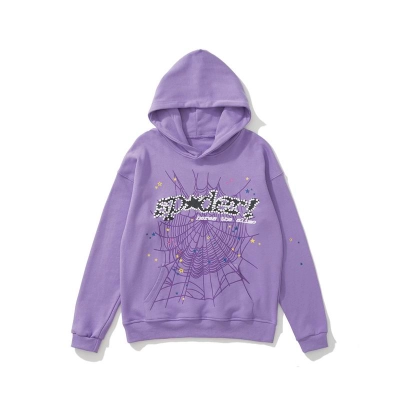 EM Sneakers Sp5der Acai Hoodie Purple 01