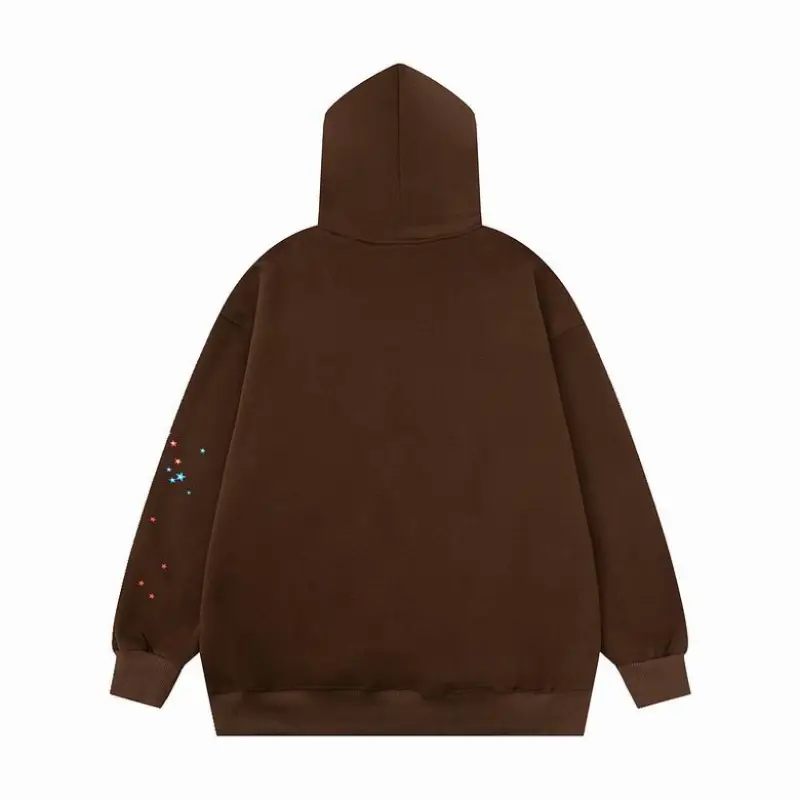 EM Sneakers Sp5der Angel Number Hoodie Brown