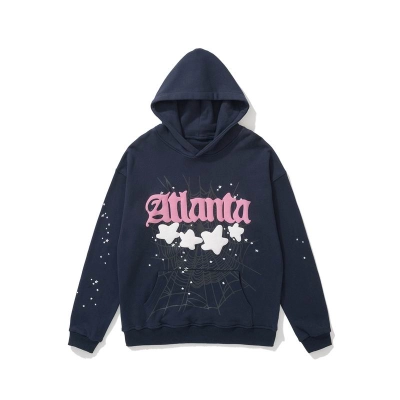 EM Sneakers Sp5der Atlanta Hoodie Navy 01