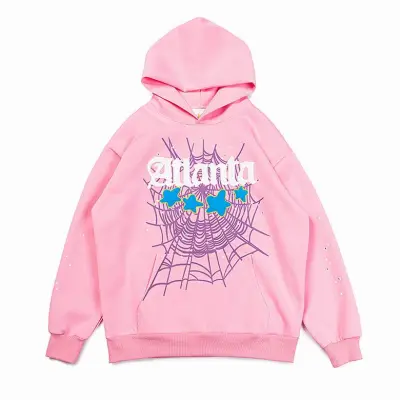 EM Sneakers Sp5der Atlanta Hoodie Pink 01
