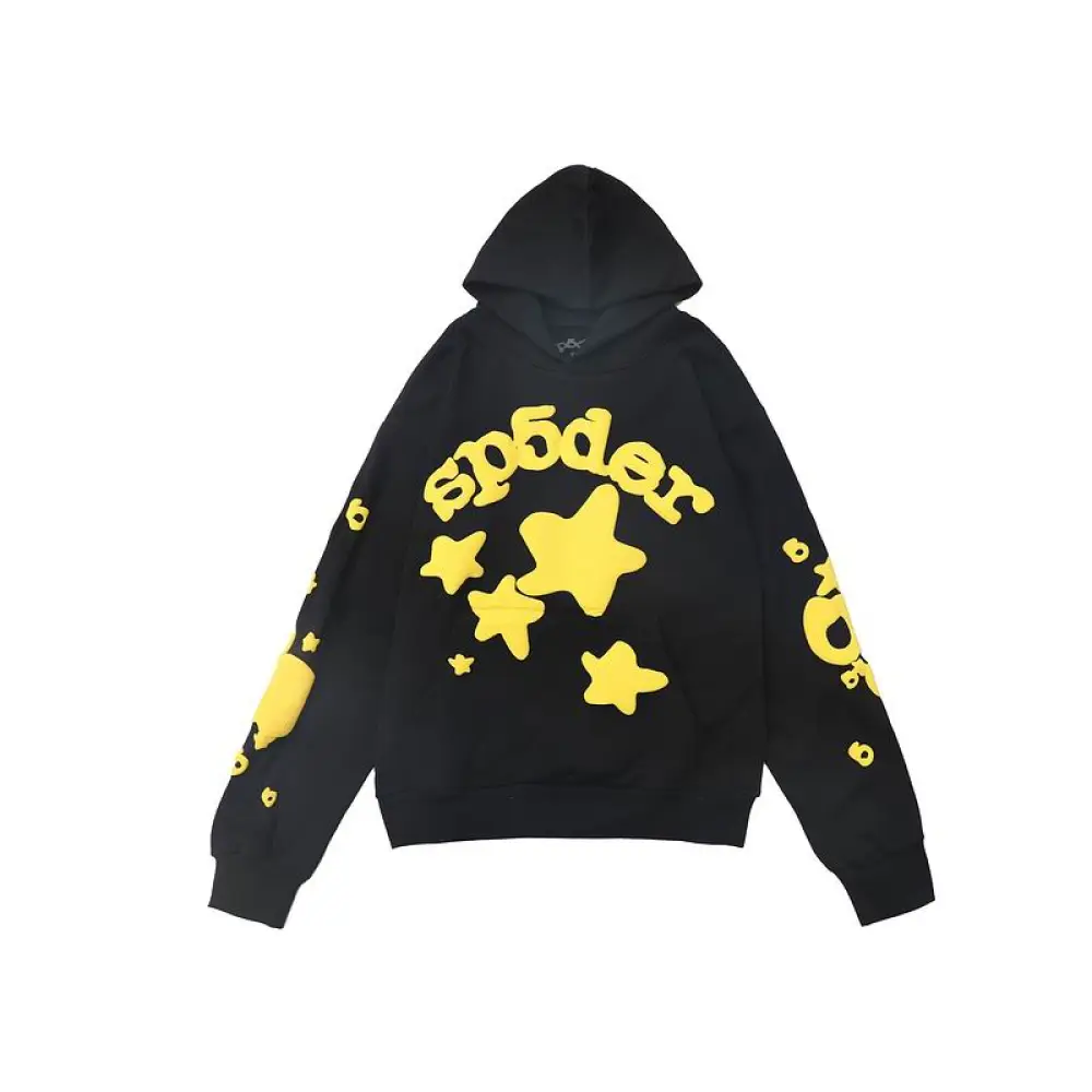 EM Sneakers Sp5der Beluga Hoodie Onyx Yellow