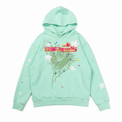 EM Sneakers Sp5der Hoodie YoungThug Web Mint Green 01