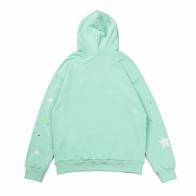 EM Sneakers Sp5der Hoodie YoungThug Web Mint Green 02