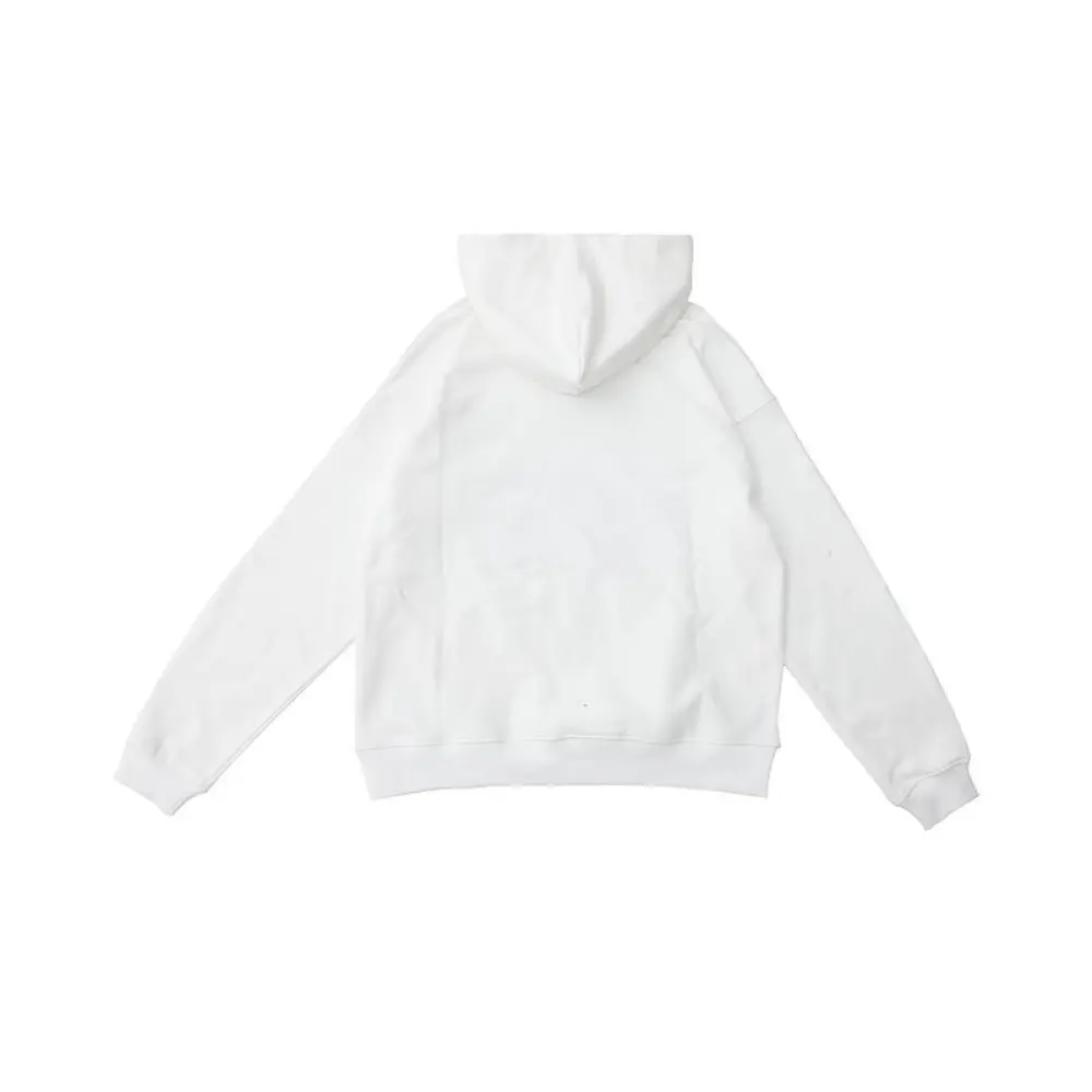 EM Sneakers Sp5der OG Rhinestone Logo Hoodie White