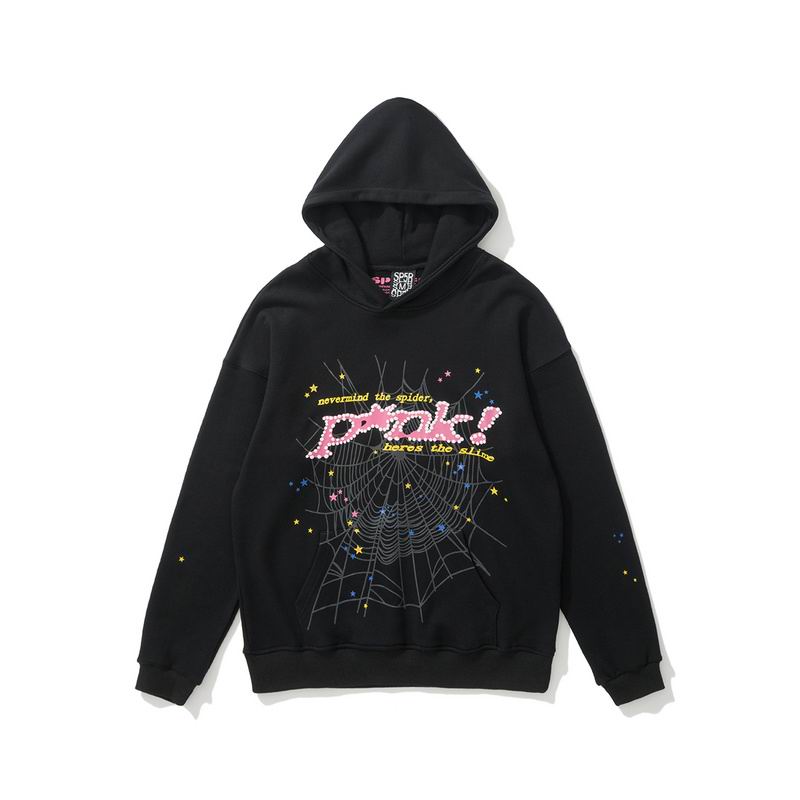 EM Sneakers Sp5der P*NK Hoodie Black