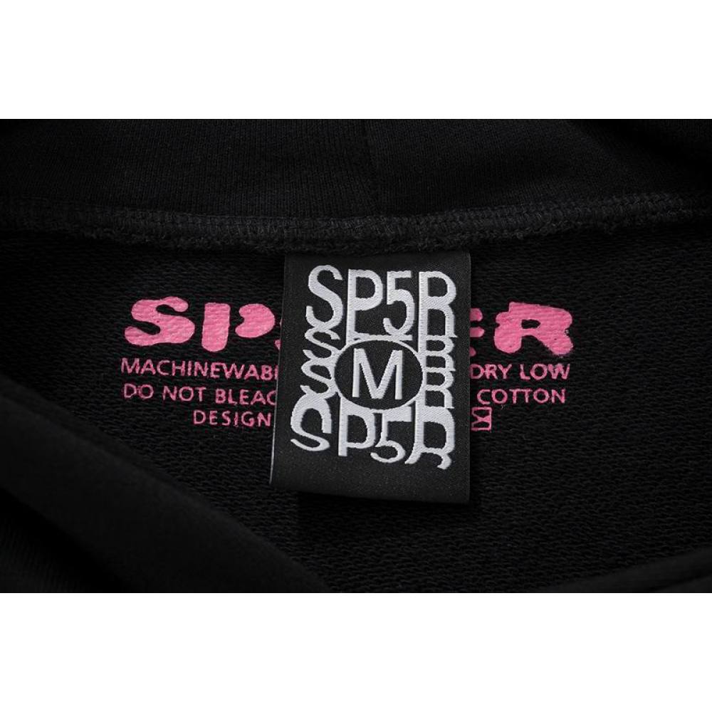 EM Sneakers Sp5der P*NK Hoodie Black