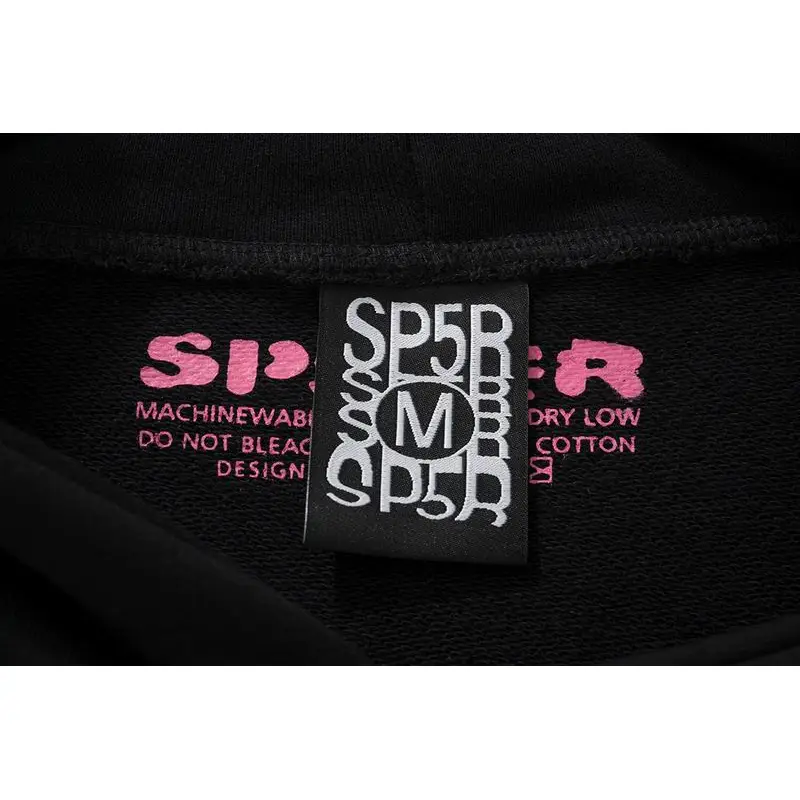 EM Sneakers Sp5der P*NK Hoodie Black