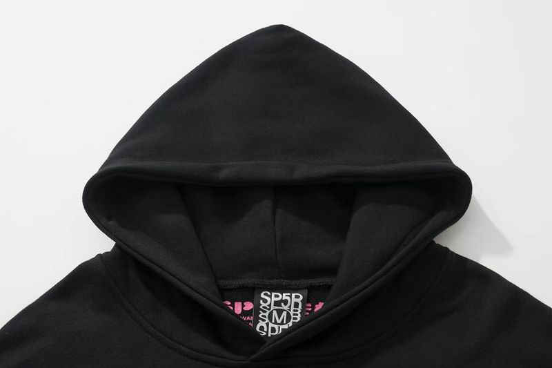 EM Sneakers Sp5der P*NK Hoodie Black