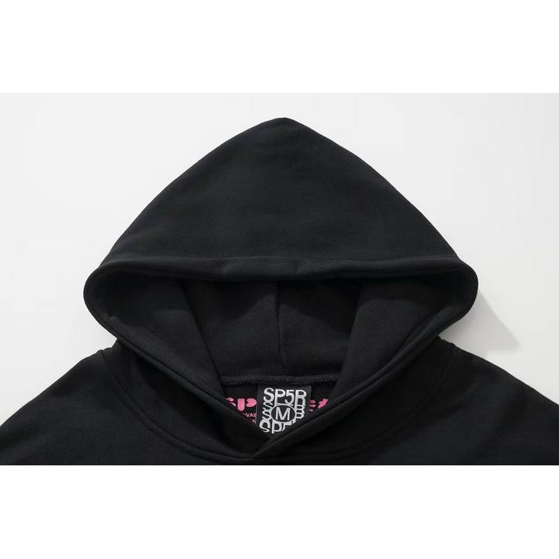 EM Sneakers Sp5der P*NK Hoodie Black