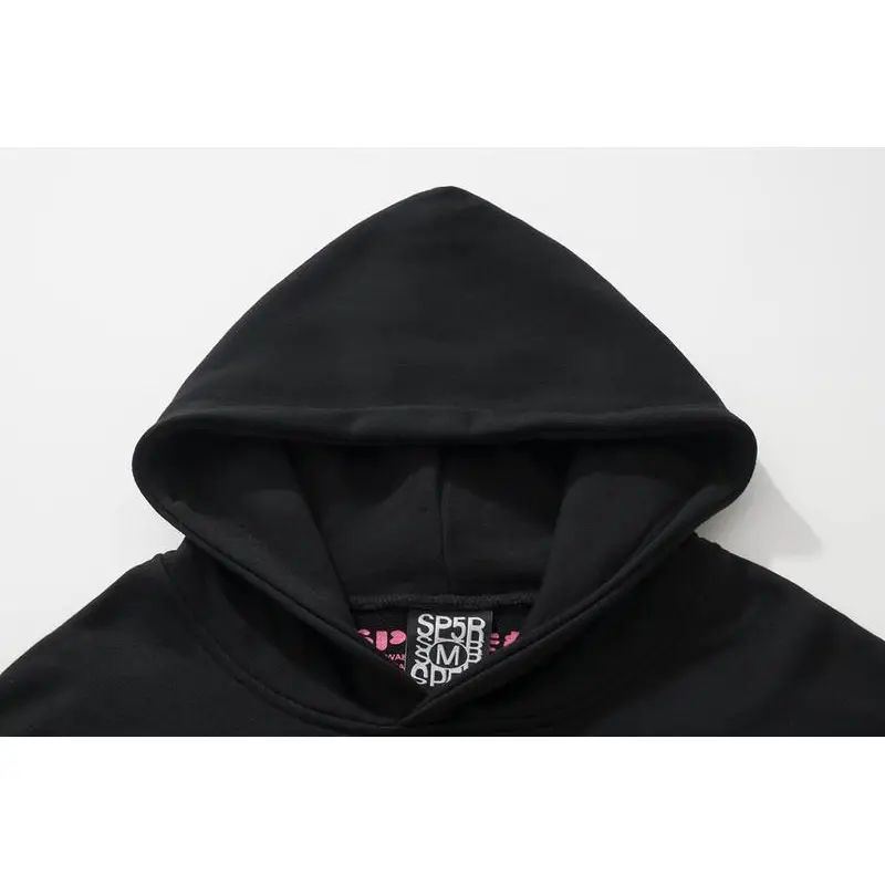 EM Sneakers Sp5der P*NK Hoodie Black