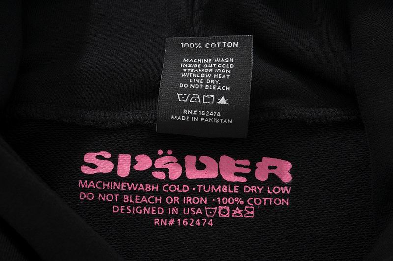 EM Sneakers Sp5der P*NK Hoodie Black