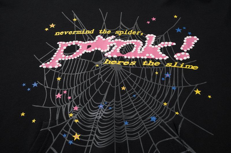 EM Sneakers Sp5der P*NK Hoodie Black