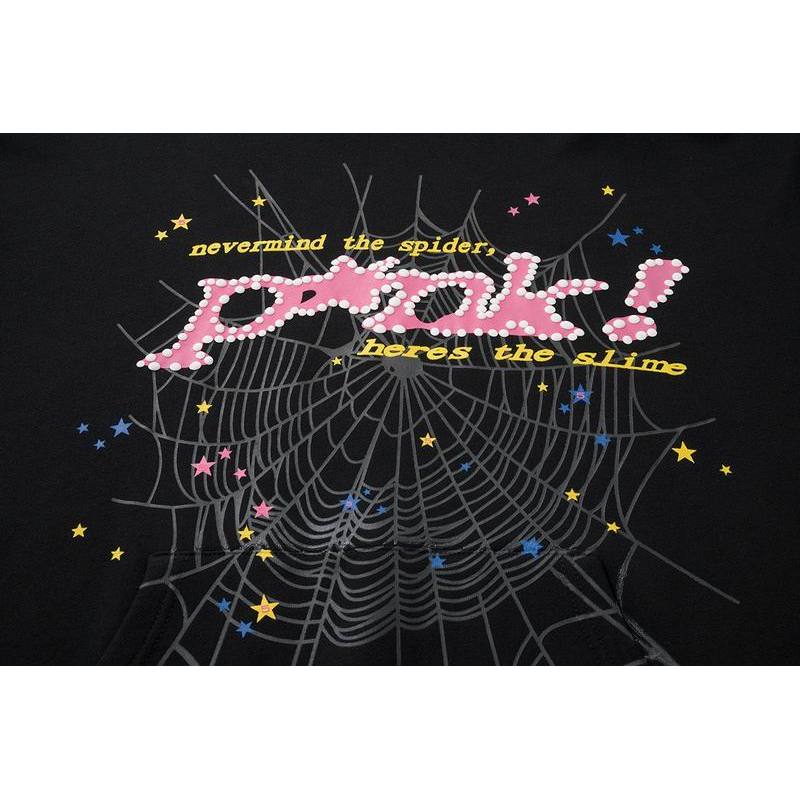 EM Sneakers Sp5der P*NK Hoodie Black