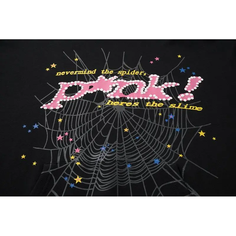 EM Sneakers Sp5der P*NK Hoodie Black