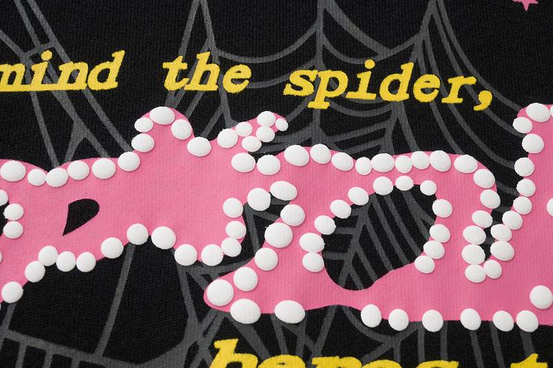 EM Sneakers Sp5der P*NK Hoodie Black