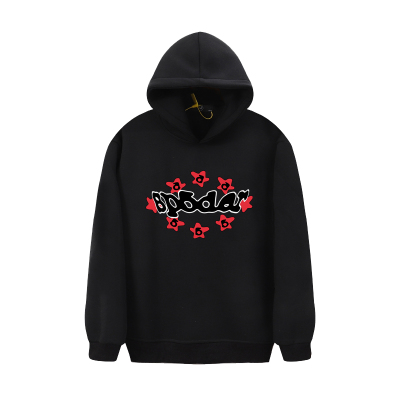 EM Sneakers Sp5der Print Floral Hoodie Black 01