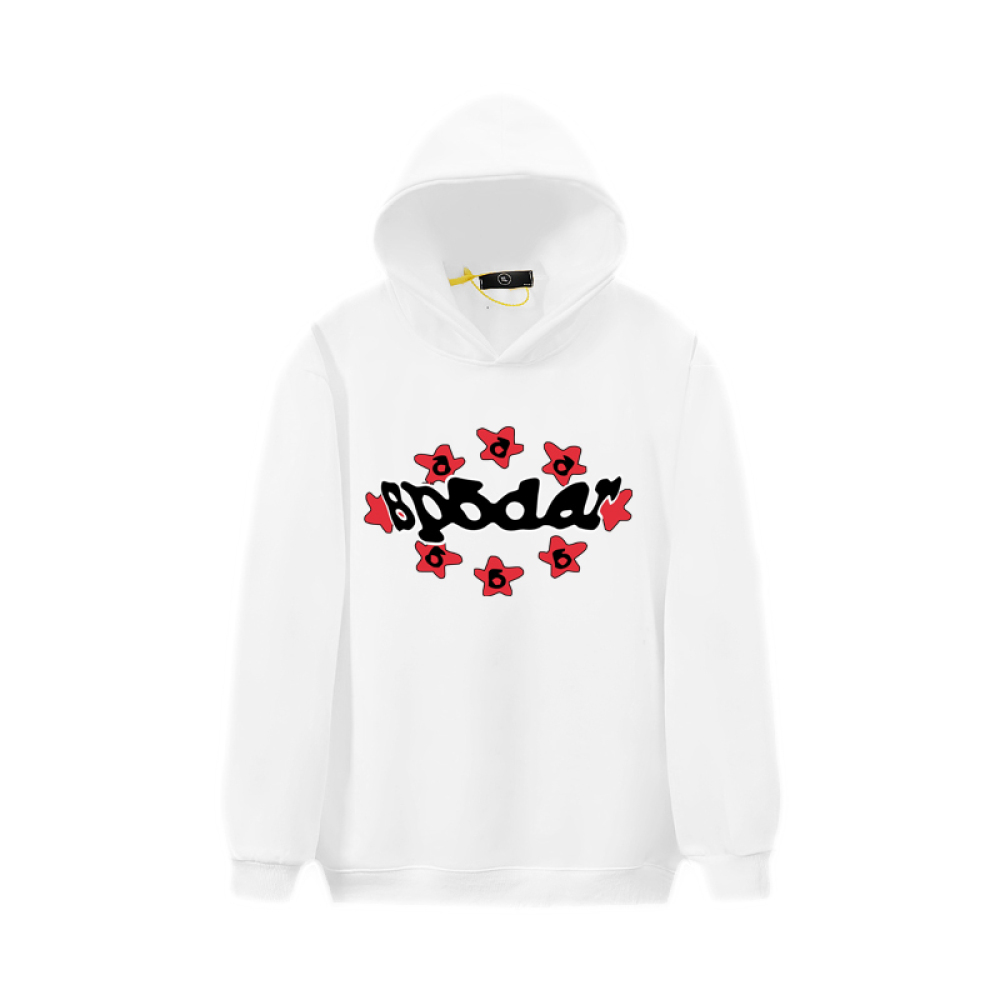EM Sneakers Sp5der Print Floral Hoodie White