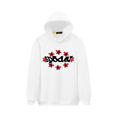 EM Sneakers Sp5der Print Floral Hoodie White 01