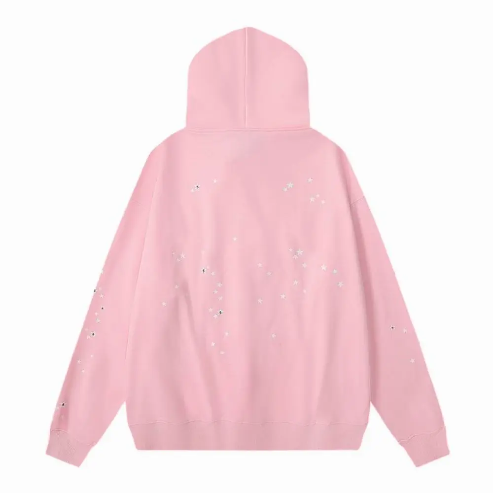 EM Sneakers Sp5der Print Gothic Atlanta Hoodie Pink