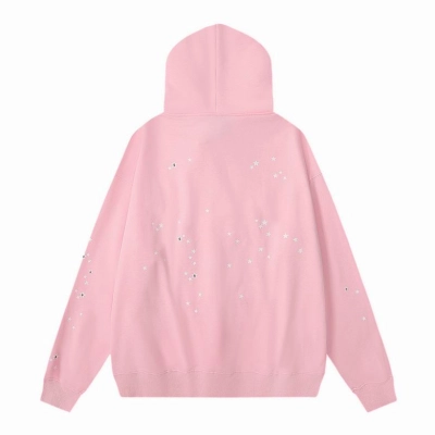 EM Sneakers Sp5der Print Gothic Atlanta Hoodie Pink 02
