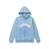 EM Sneakers Sp5der Print Gothic Hoodie Sky Blue