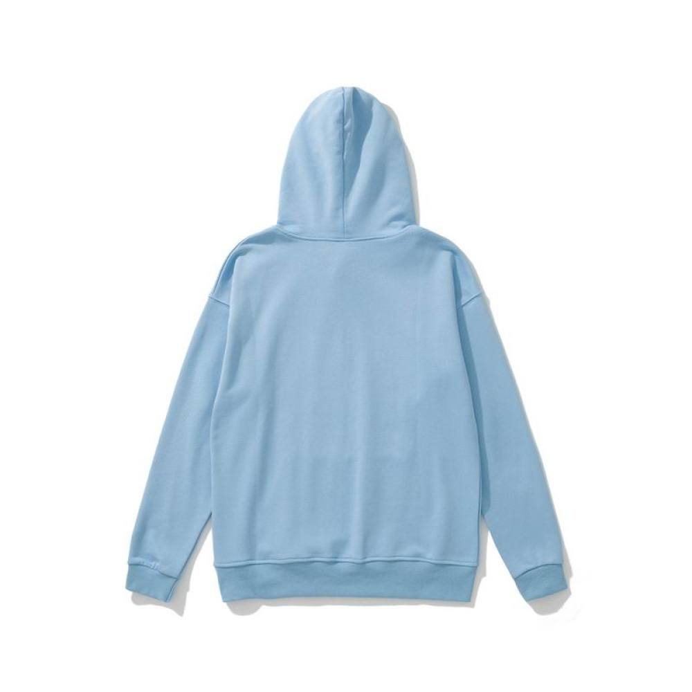 EM Sneakers Sp5der Print Gothic Hoodie Sky Blue