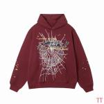 EM Sneakers Sp5der Punk Hoodie Reddish Brown