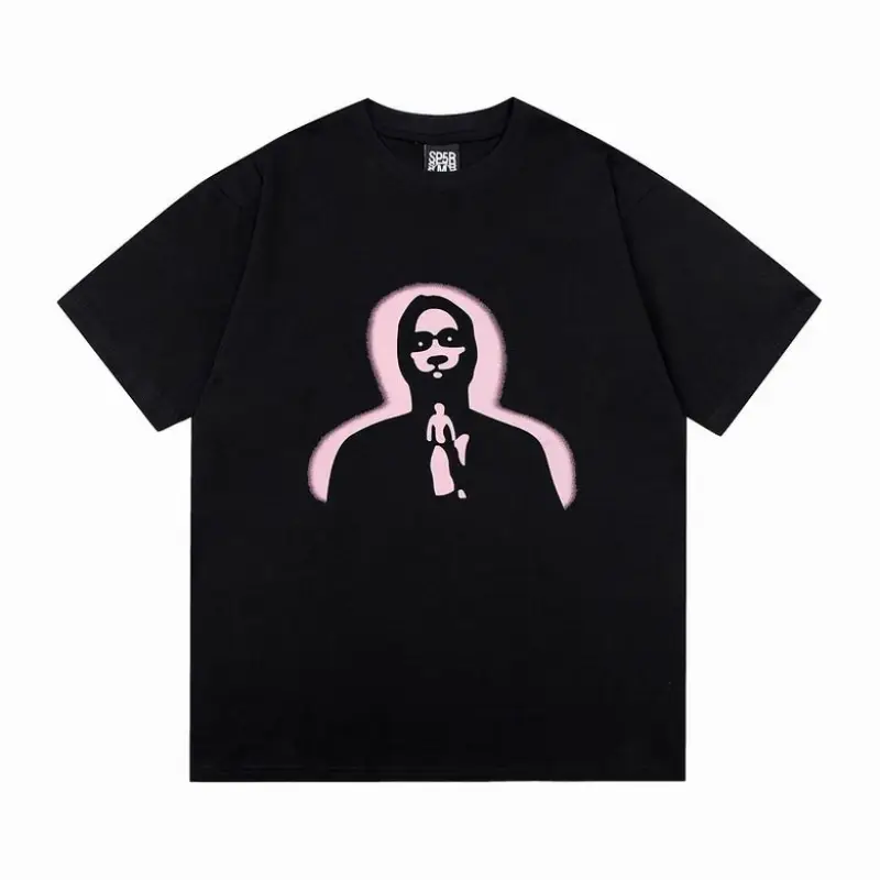 EM Sneakers Sp5der T-Shirt Thug Angel Black & Brown & Navy