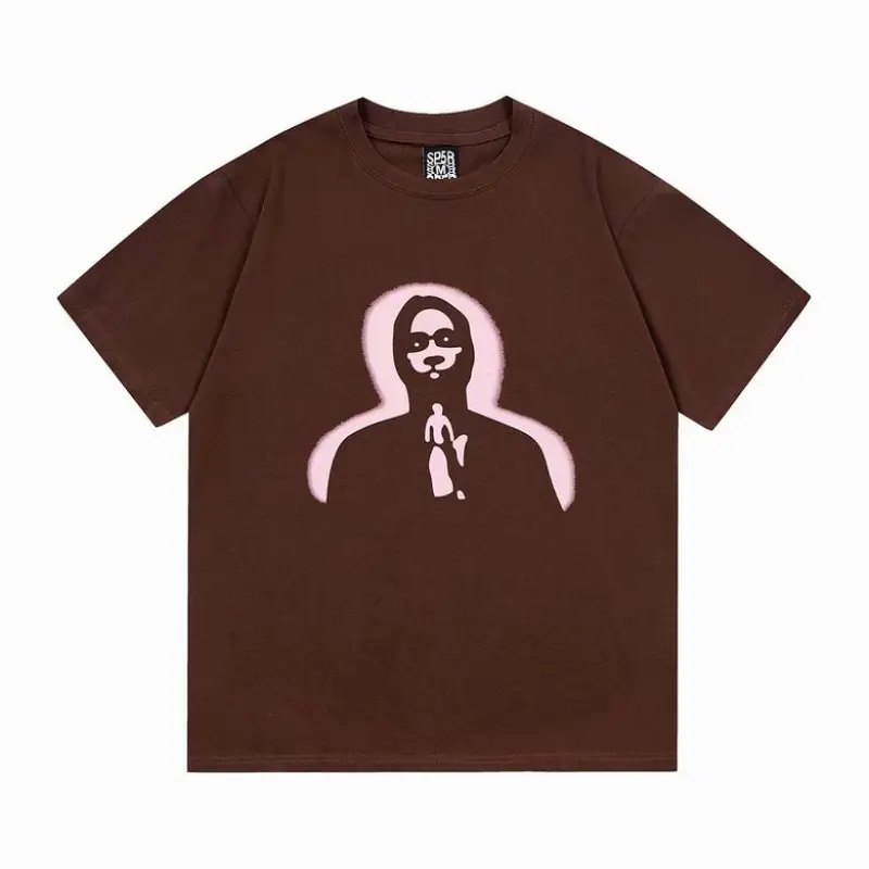 EM Sneakers Sp5der T-Shirt Thug Angel Black & Brown & Navy