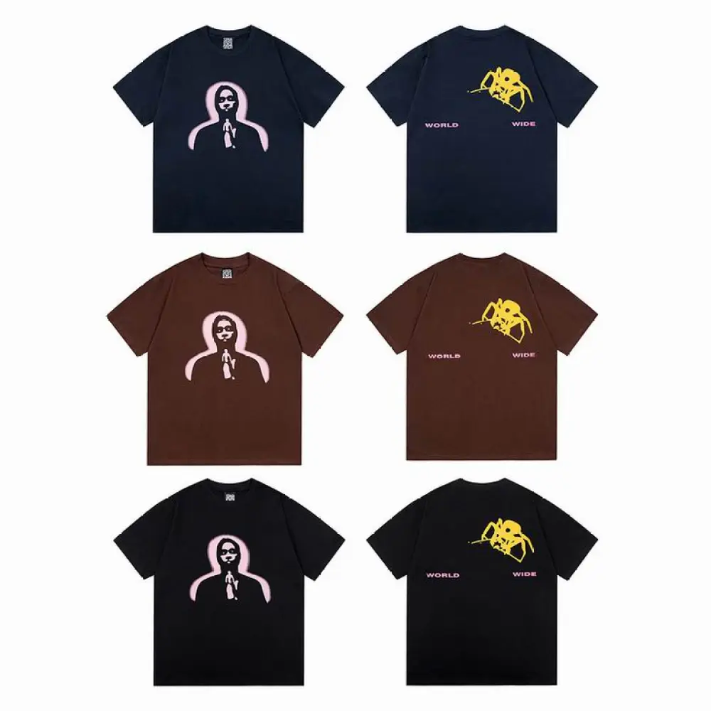 EM Sneakers Sp5der T-Shirt Thug Angel Black & Brown & Navy
