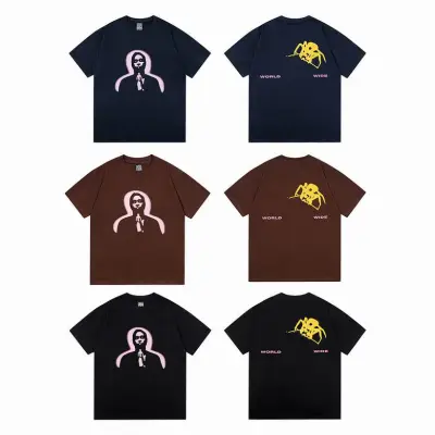 EM Sneakers Sp5der T-Shirt Thug Angel Black & Brown & Navy 01