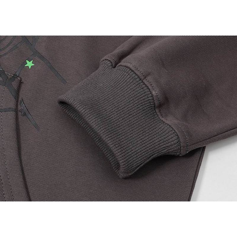 EM Sneakers Sp5der Wait Web Hoodie Slate Grey