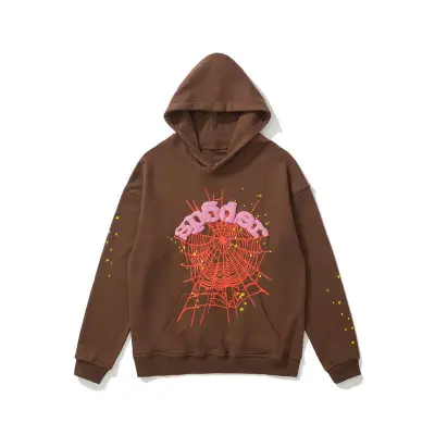 EM Sneakers Sp5der Web Hoodie Brown 01