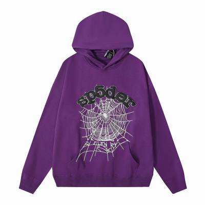 EM Sneakers Sp5der Web Hoodie Purple 01
