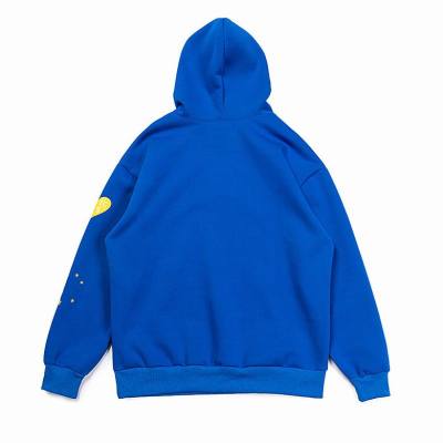 EM Sneakers Sp5der Web Print Gothic TC5 Hoodie Blue 02