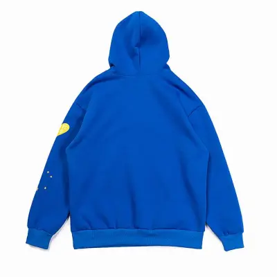 EM Sneakers Sp5der Web Print Gothic TC5 Hoodie Blue 02