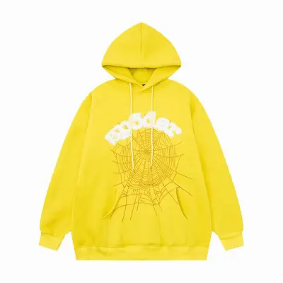 EM Sneakers Sp5der Websuit Hoodie Yellow 01