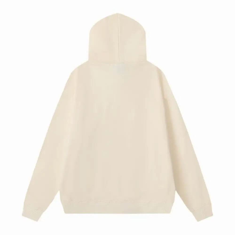 EM Sneakers Sp5der White Letters Red Cobweb Beige Hoodie