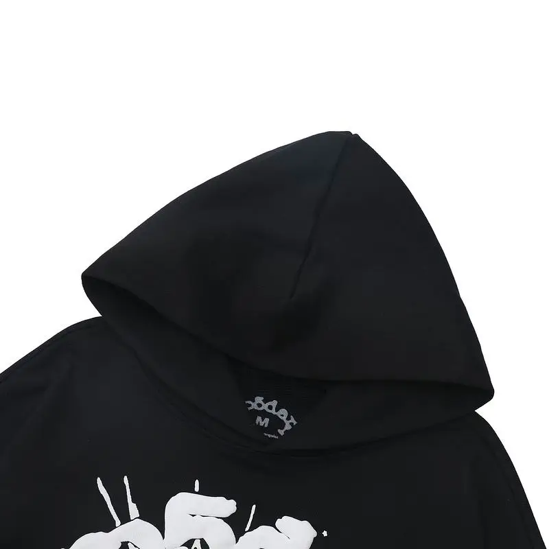 EM Sneakers Sp5der Worldwide Black OG Web Hoodie