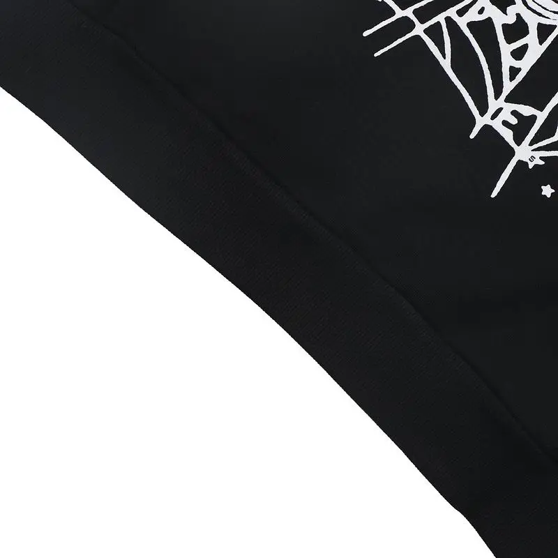 EM Sneakers Sp5der Worldwide Black OG Web Hoodie