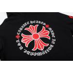 EM Sneakers Chrome Hearts Black Red Cross Logo PrintedZipped Cotton Hoodie