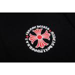 EM Sneakers Chrome Hearts Black Red Cross Logo PrintedZipped Cotton Hoodie