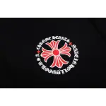 EM Sneakers Chrome Hearts Black Red Cross Logo PrintedZipped Cotton Hoodie