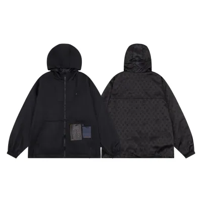 EM Sneakers Louis Vuitton Reversible Monogram Windbreaker Dark Grey 02