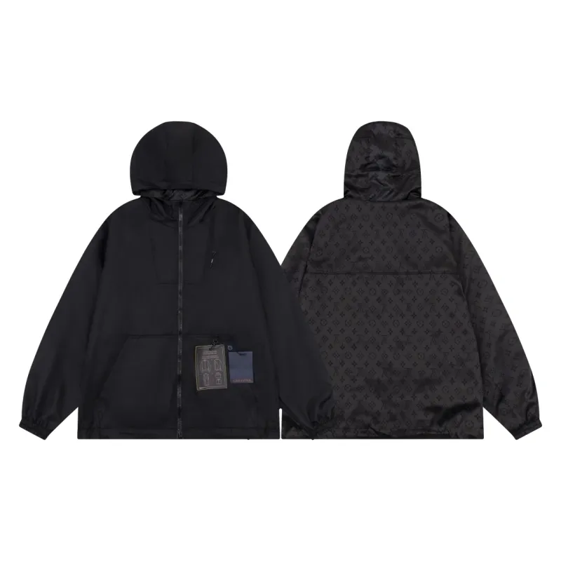 EM Sneakers Louis Vuitton Reversible Monogram Windbreaker Dark Grey