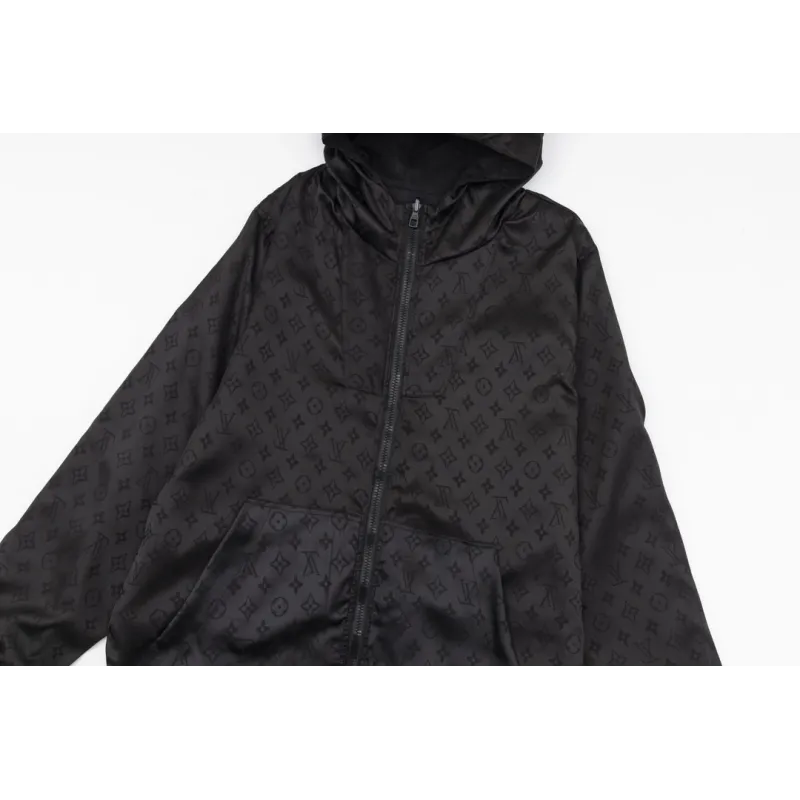 EM Sneakers Louis Vuitton Reversible Monogram Windbreaker Dark Grey