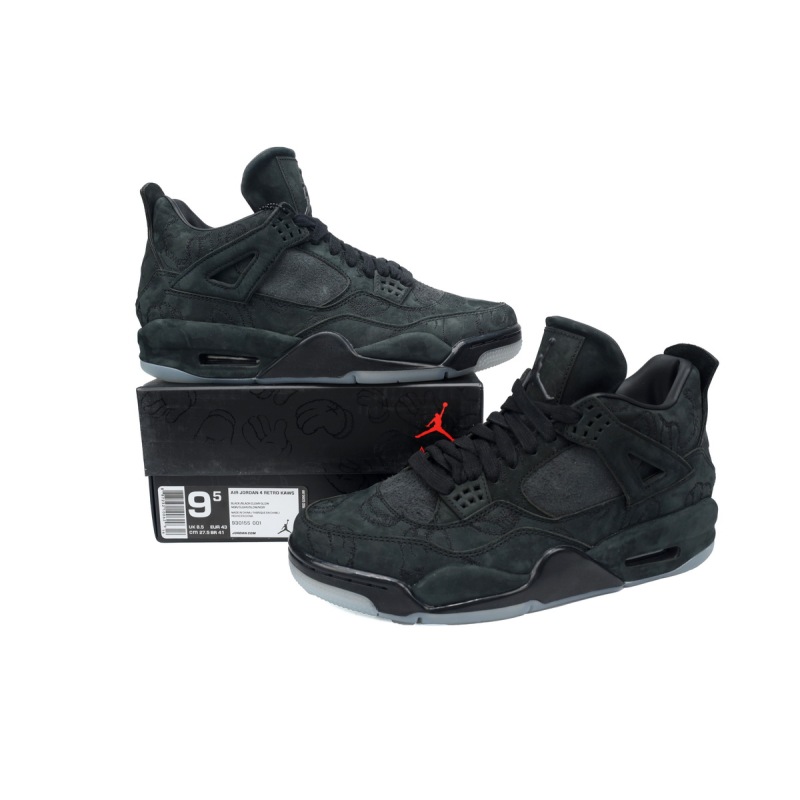 EM Sneakers Air Jordan 4 × KAWS Black