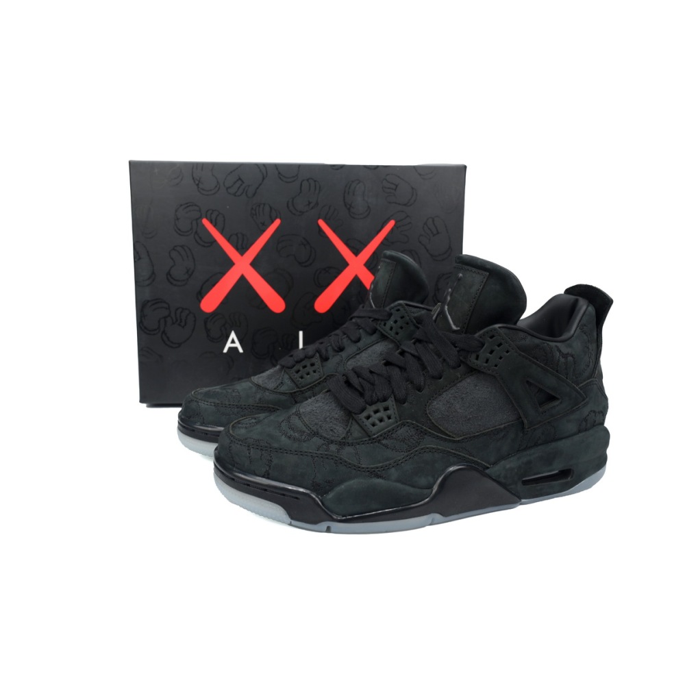 EM Sneakers Air Jordan 4 × KAWS Black