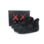 EM Sneakers Air Jordan 4 × KAWS Black