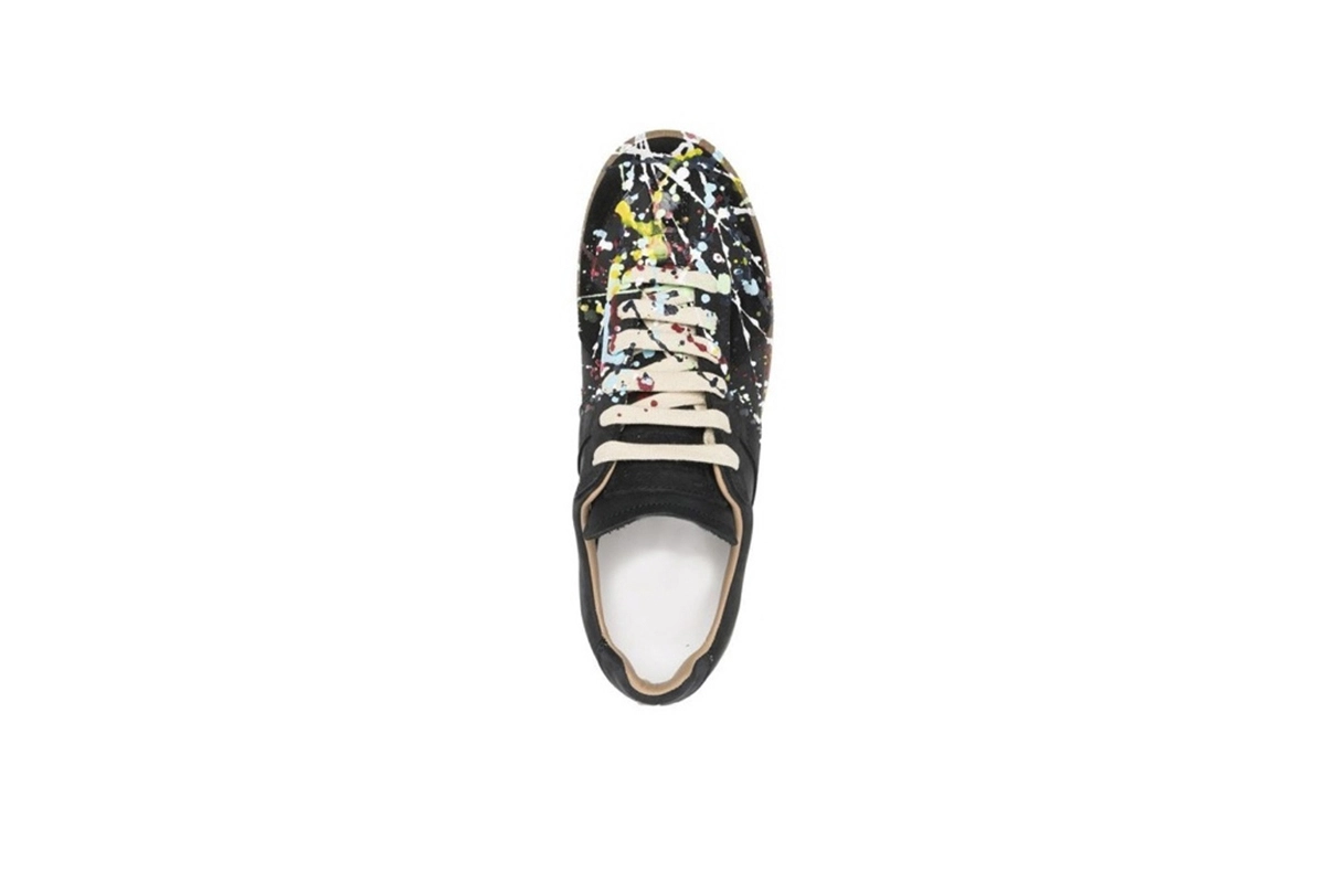 EM Sneakers Maison Margiela Black Paint Replica Sneakers